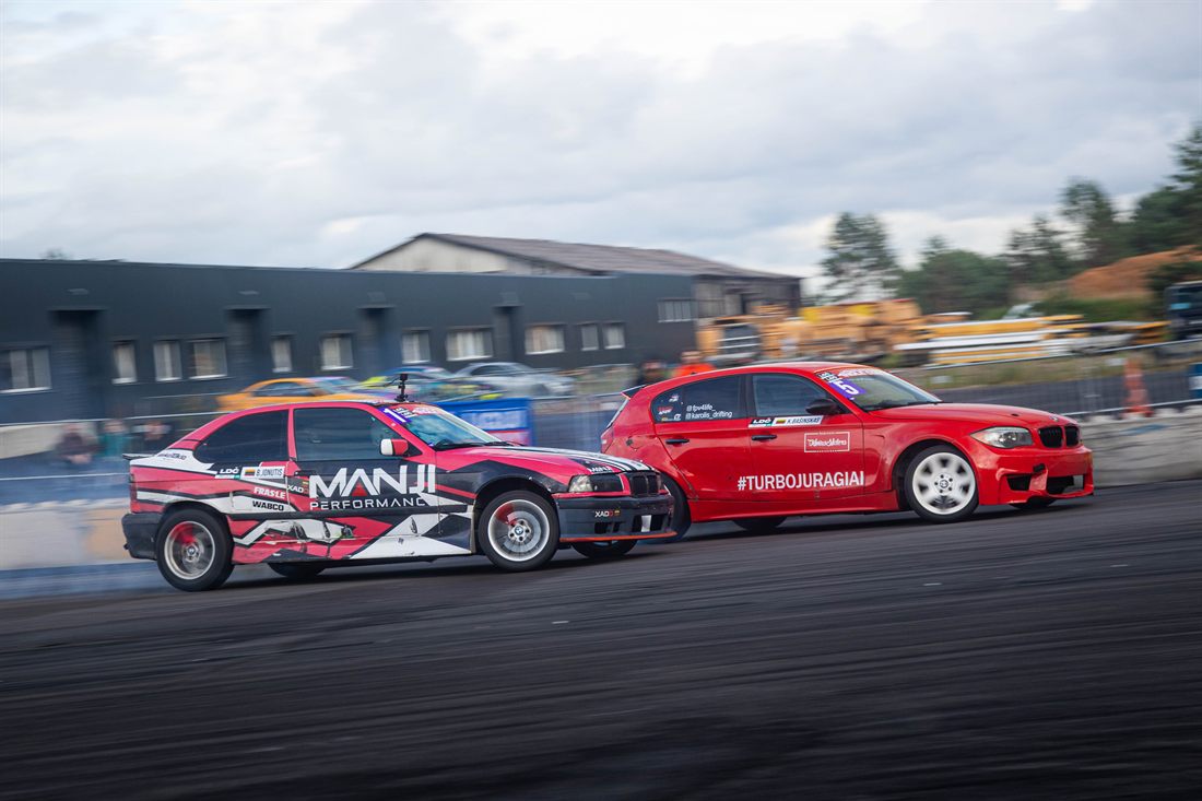 Benas Jonutis – NKTK drifto važiavimas, BMW E36 Compact + BMW E87 Turbo