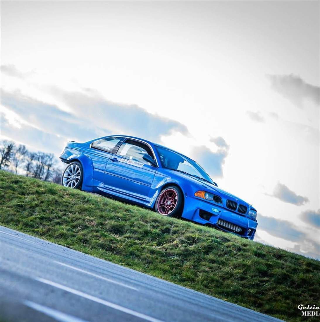 Egidijus Druskinis – NKTK drifto važiavimas, BMW E46 2.5 Turbo (mėlynas)