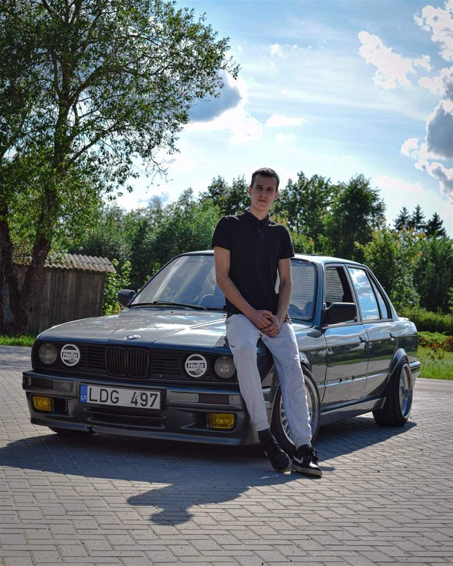 Lukas Stulga – NKTK drifto važiavimas, BMW E46 „Debesėlis" (sena) · nauja BMW E46 Coupe (1UZ)