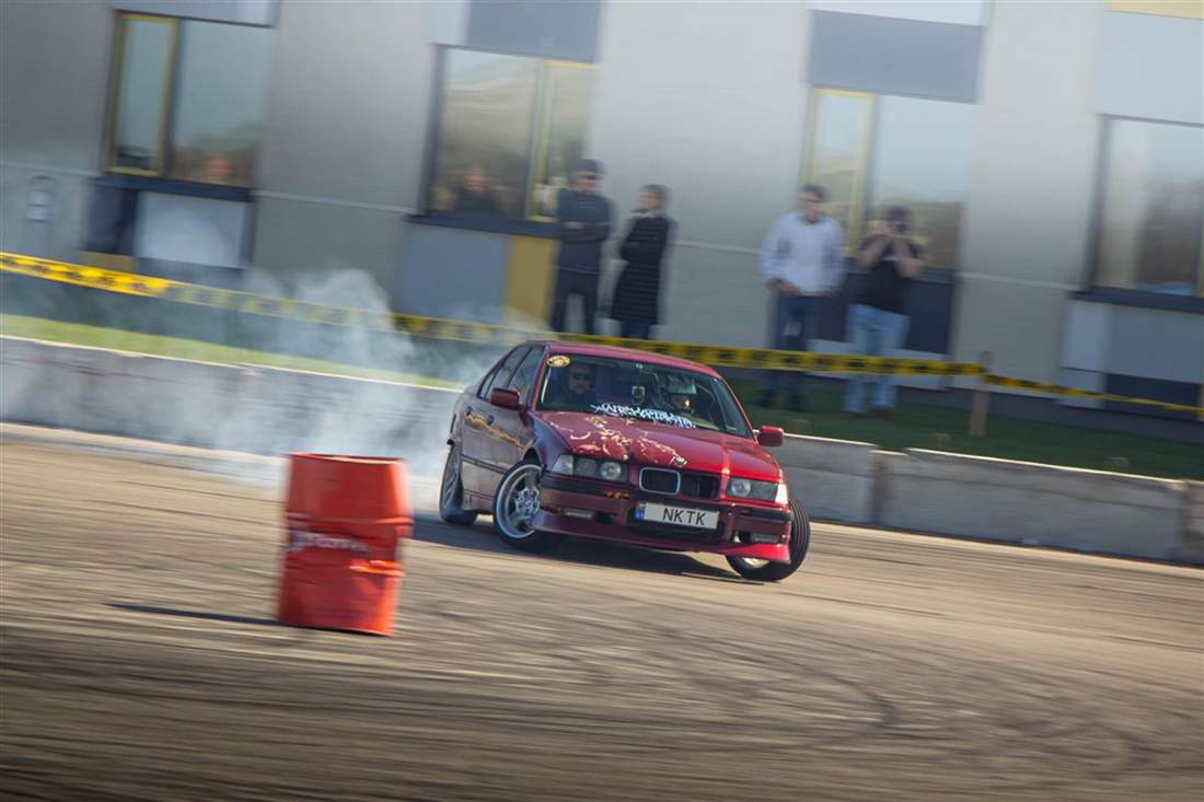 Rimgaudas Elvikis – NKTK drifto važiavimas, BMW E36 M54B25 (realus) · Mazda RX7-FC (SIM)