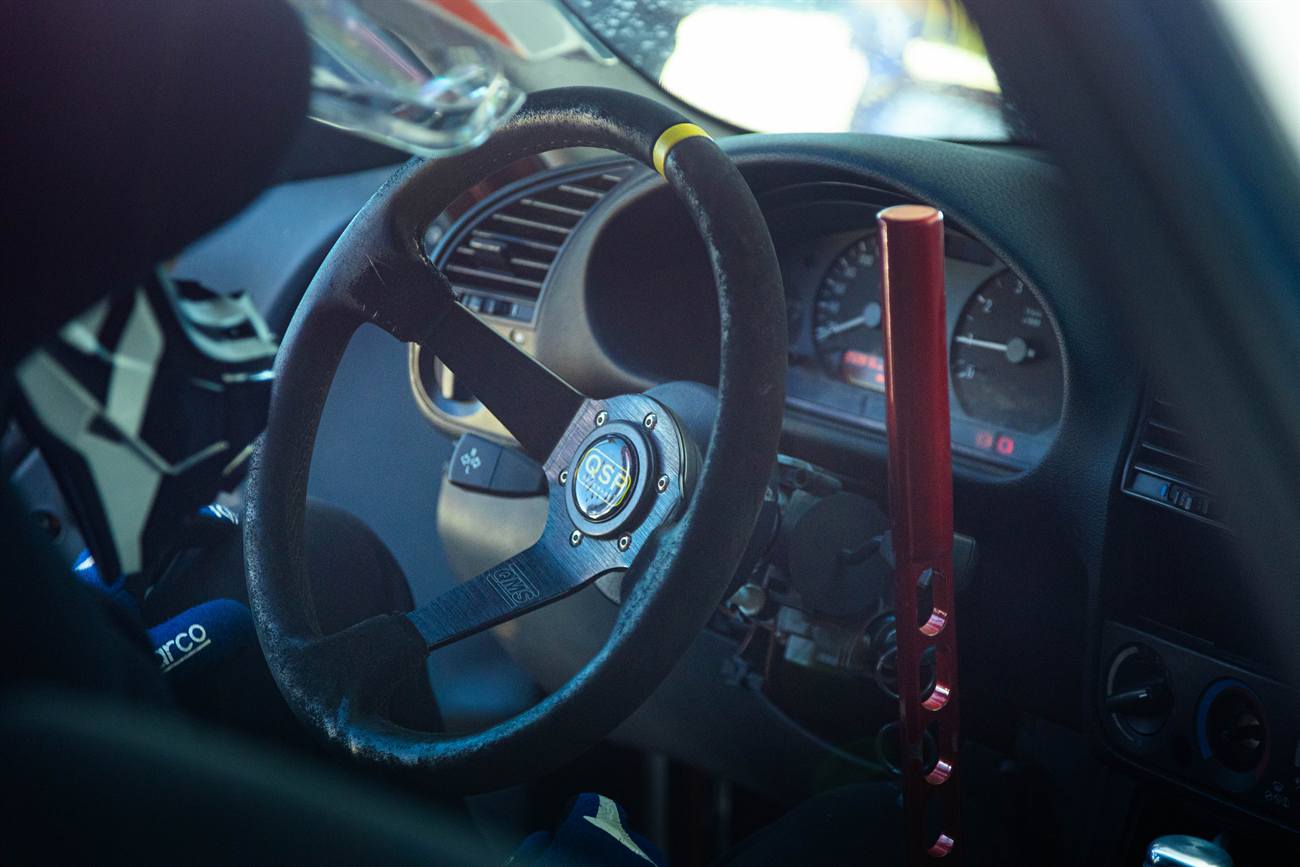Rimgaudas Elvikis – NKTK drifto važiavimas, BMW E36 M54B25 (realus) · Mazda RX7-FC (SIM)