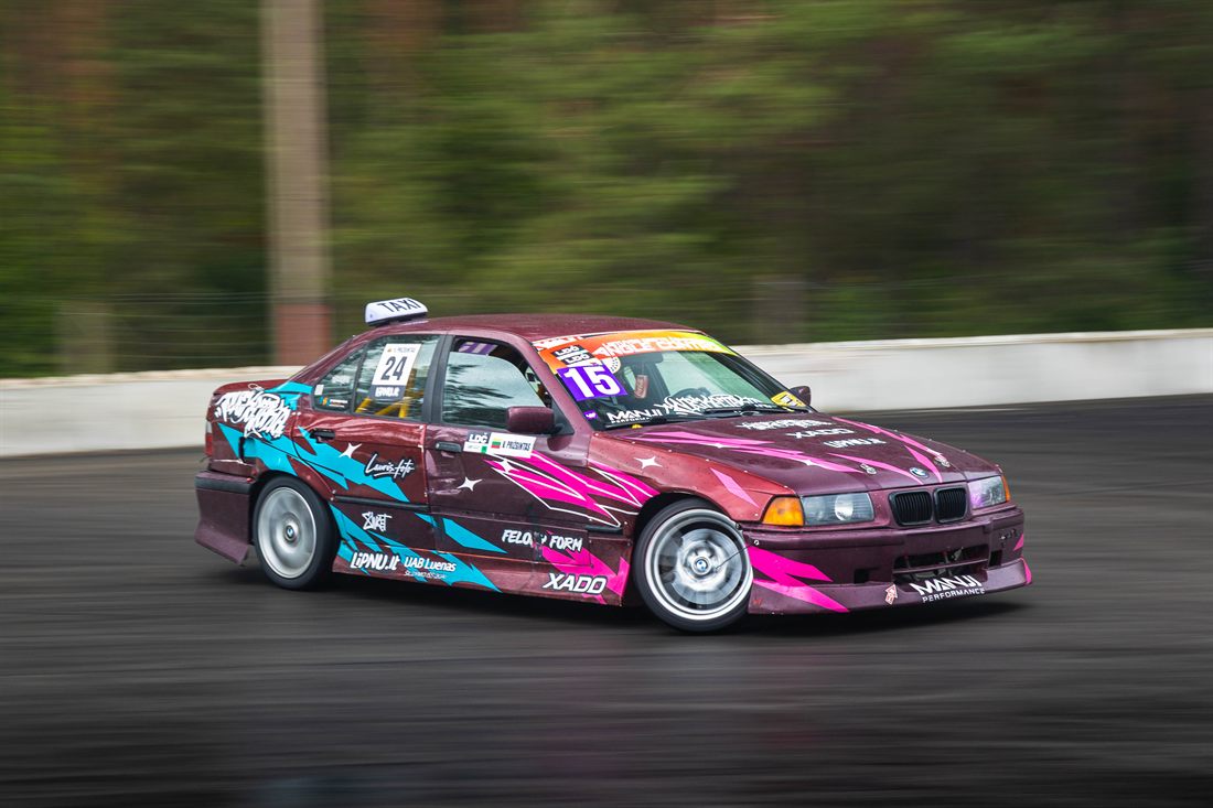 Vilius Prižgintas – NKTK drifto važiavimas, BMW E36 N52B30 (realus) · BMW E92 (SIM)