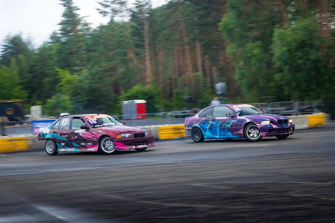 Vilius Prižgintas – NKTK drifto važiavimas, BMW E36 N52B30 (realus) · BMW E92 (SIM)