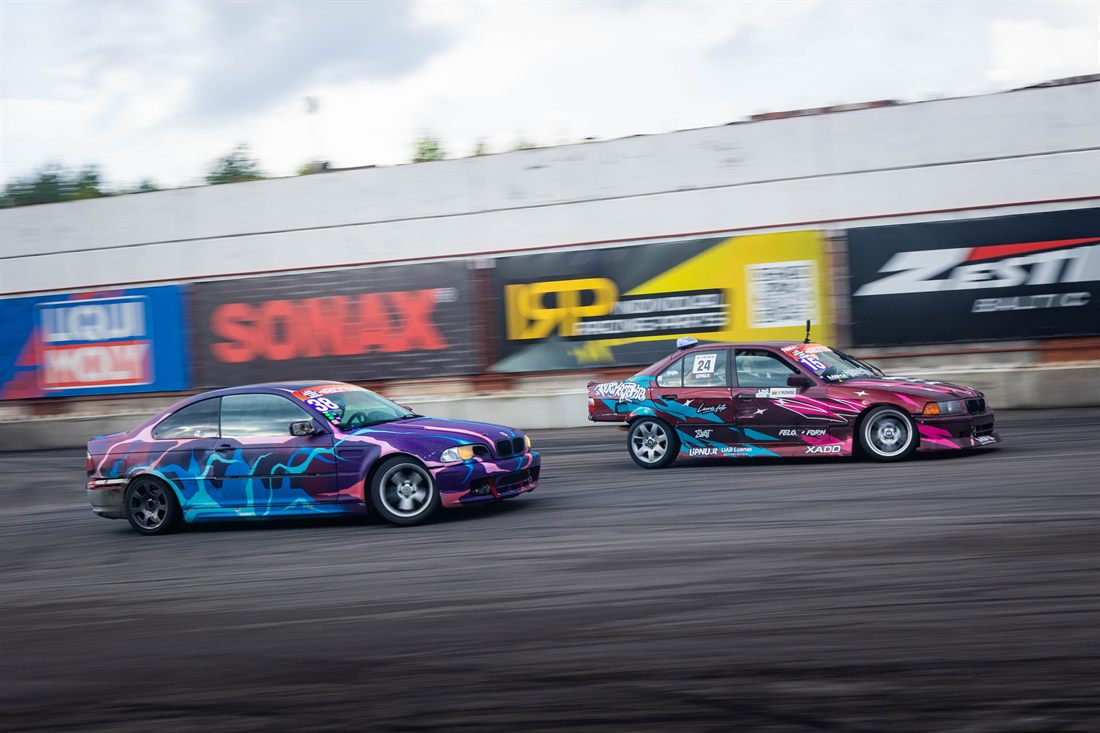 Vilius Prižgintas – NKTK drifto važiavimas, BMW E36 N52B30 (realus) · BMW E92 (SIM)