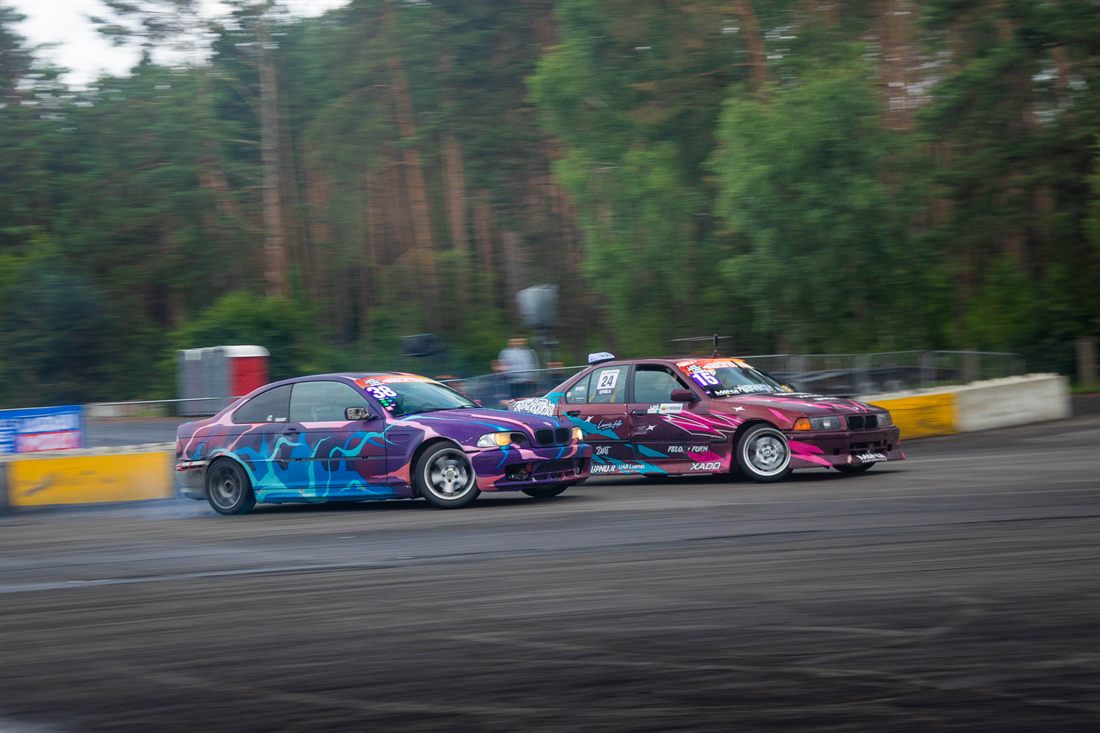 Vilius Prižgintas – NKTK drifto važiavimas, BMW E36 N52B30 (realus) · BMW E92 (SIM)