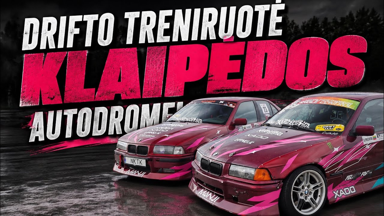 NKTK pilotų treniruotė Klaipėdos autodrome - kadras iš naujo YouTube video